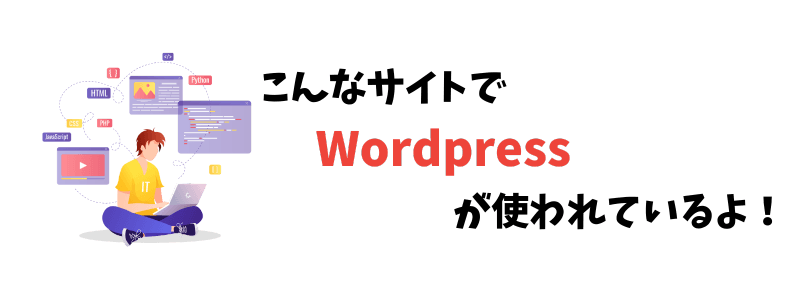 Wordpressで作成された企業・個人ホームページ事例